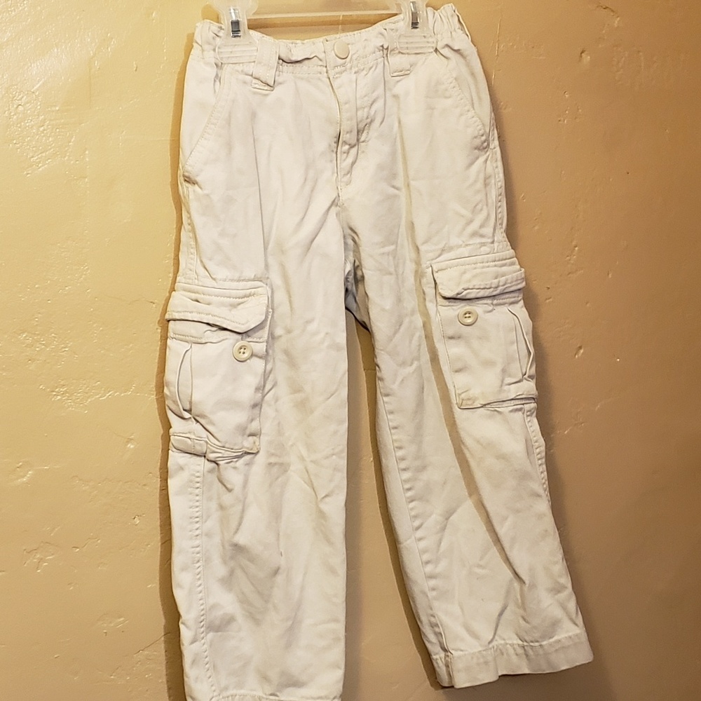 Boys light khaki cargo pants size 5T